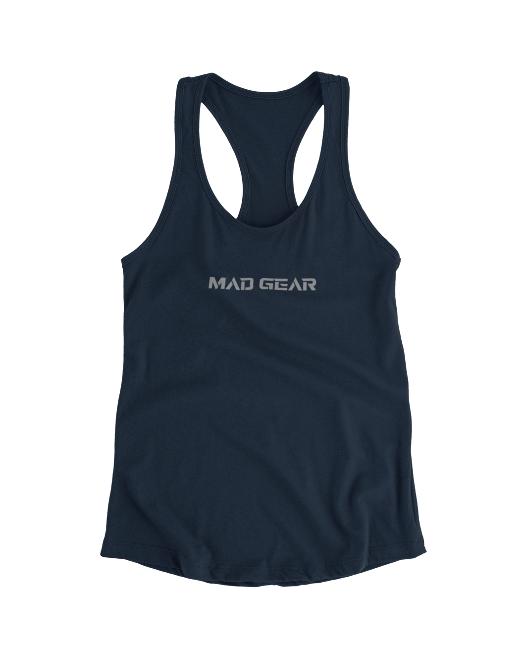 WOMENS RACERBACK TANK NAVY - [madgearbrand]