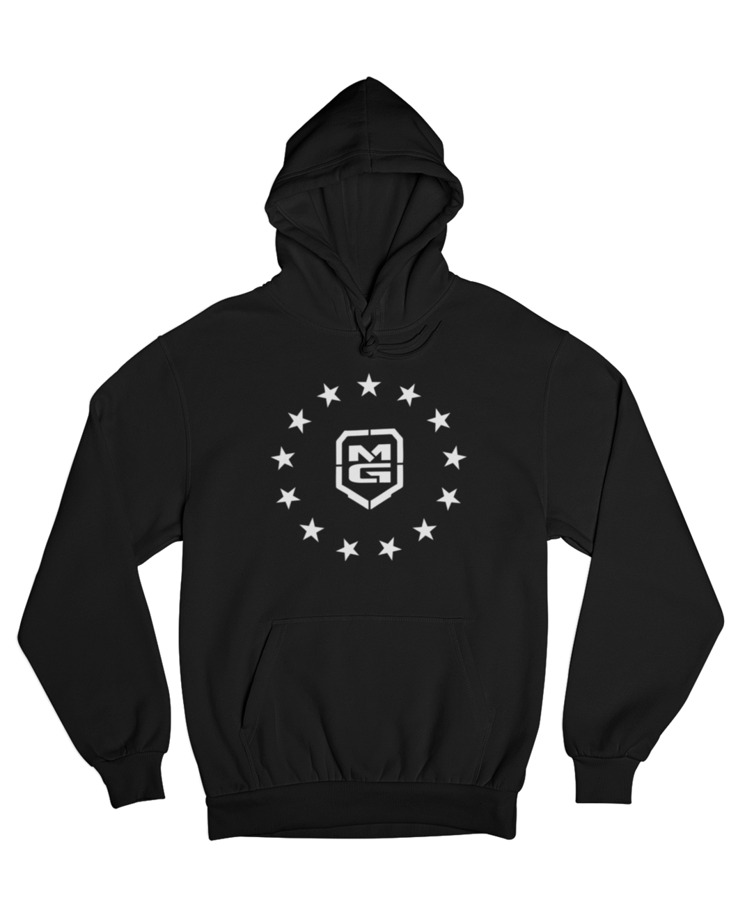 PATRIOT HOODIE BLACK/WHITE - [madgearbrand]