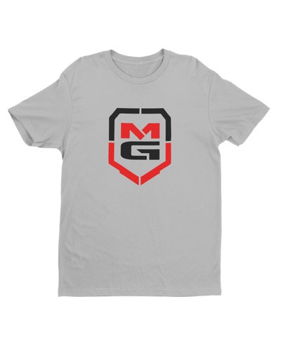 SHIELD T-SHIRT GREY/SIGNATURE RED - [madgearbrand]