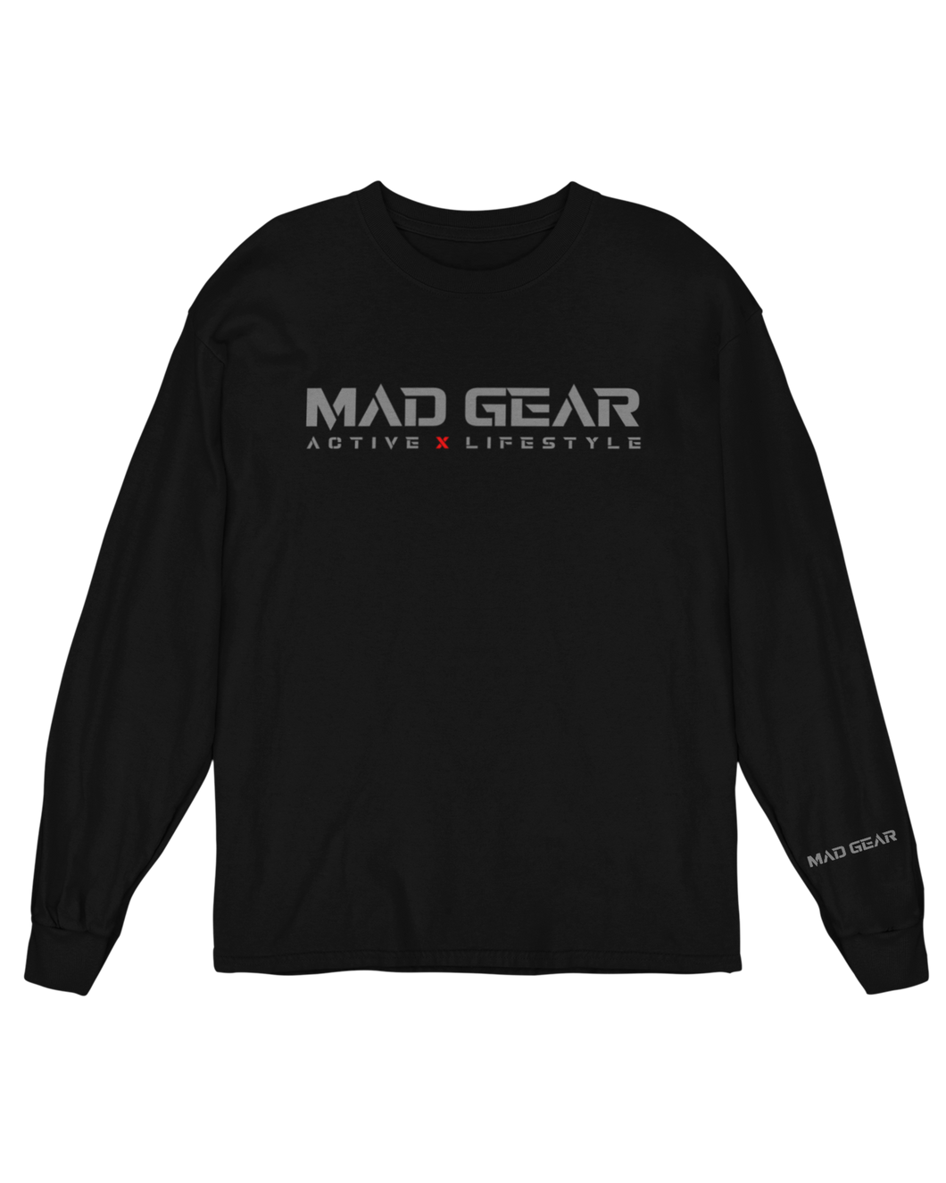 LIFESTYLE LONG SLEEVE BLACK/GREY - [madgearbrand]