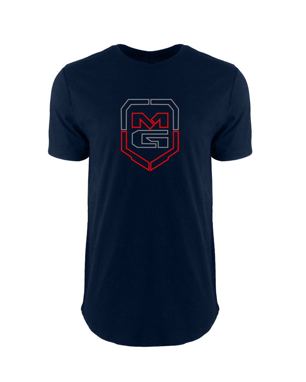 GHOST SHIELD LONG BODY T-SHIRT NAVY - [madgearbrand]