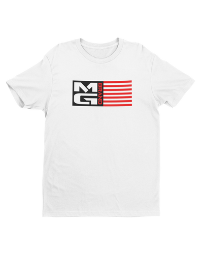 MG FLAG T-SHIRT WHITE - [madgearbrand]