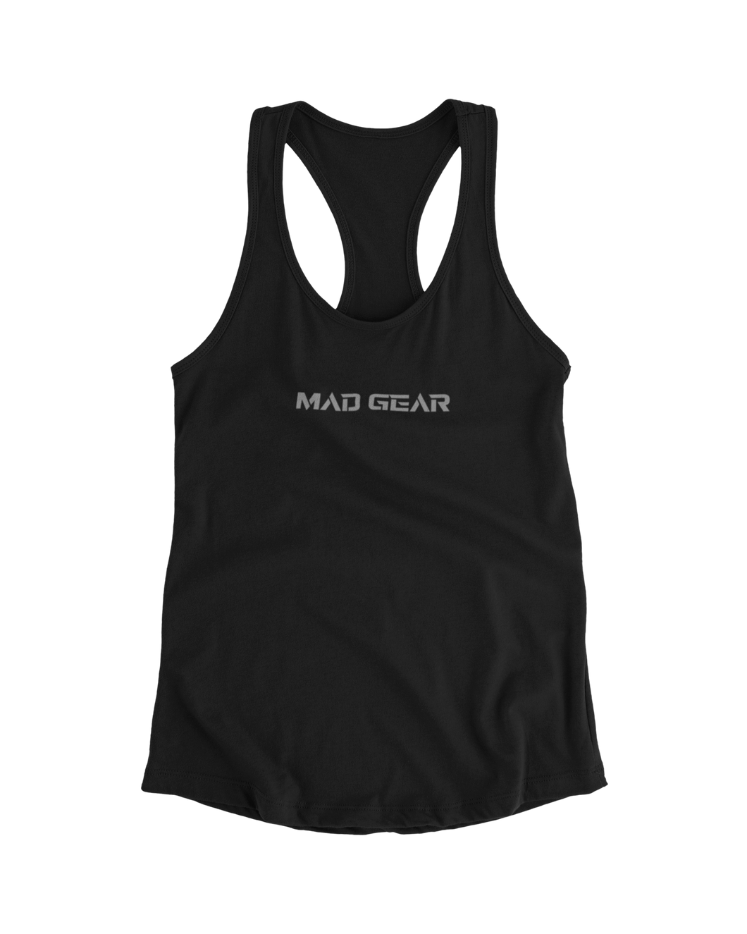 WOMENS RACERBACK TANK BLACK - [madgearbrand]