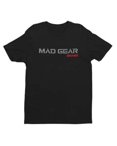 MAD GEAR T-SHIRT BLACK/SIGNATURE RED - [madgearbrand]