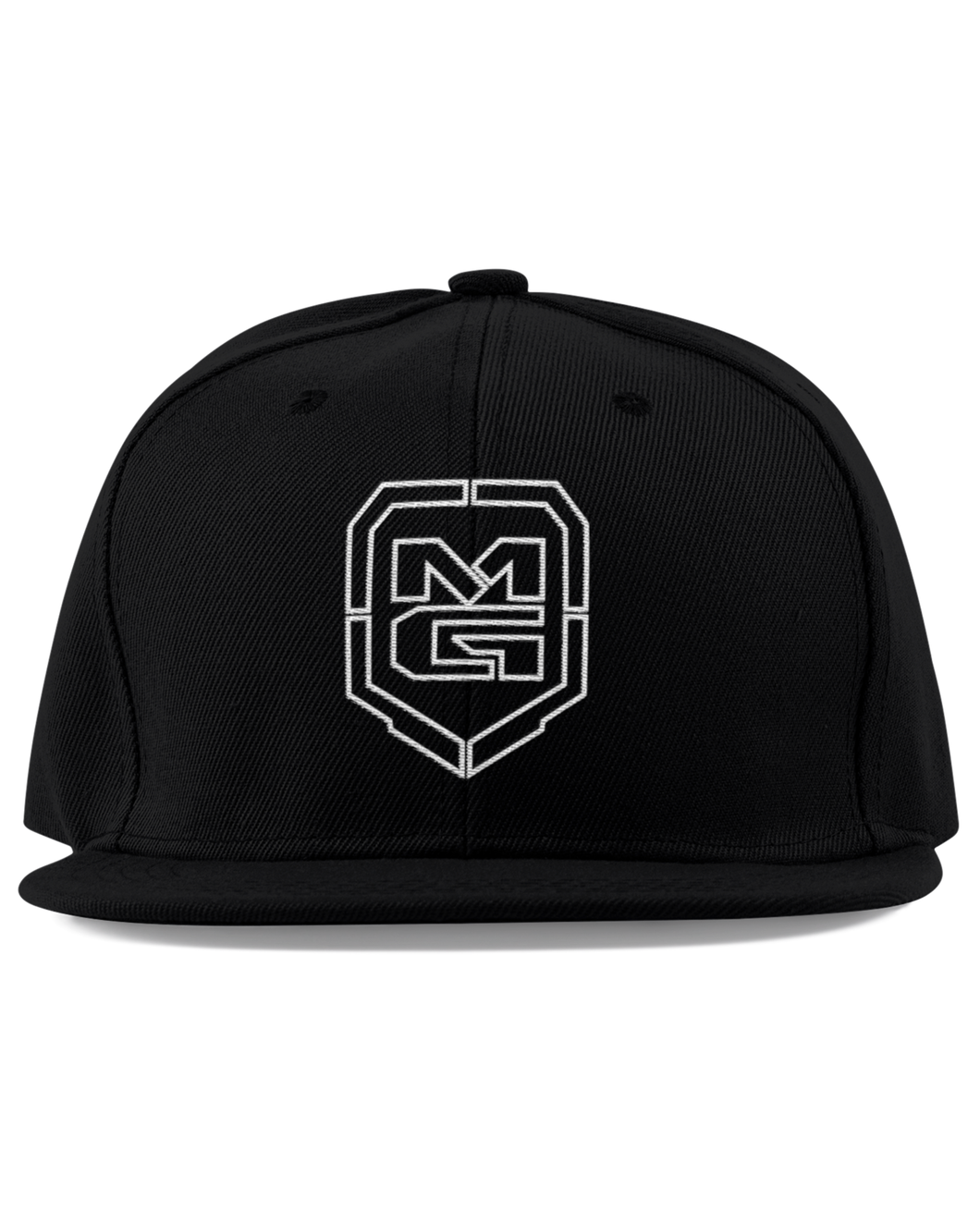 GHOST SHIELD SNAPBACK BLACK/WHITE - [madgearbrand]