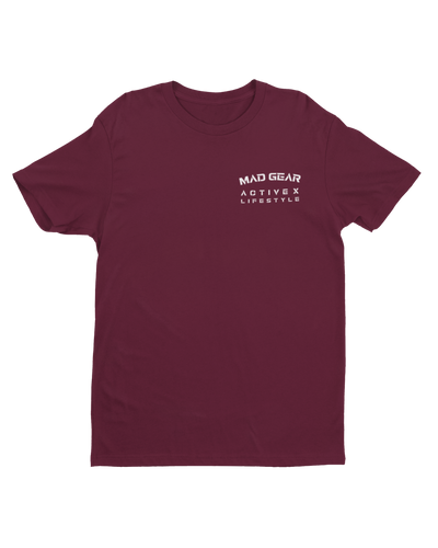 MAD GEAR CLASSIC T-SHIRT MAROON - [madgearbrand]