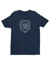 Load image into Gallery viewer, GHOST SHIELD T-SHIRT NAVY - [madgearbrand]
