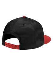 Load image into Gallery viewer, MG FLAG CAMO SNAPBACK BLACK/RED - [madgearbrand]
