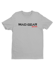 Load image into Gallery viewer, MAD GEAR T-SHIRT GREY/SIGNATURE RED - [madgearbrand]
