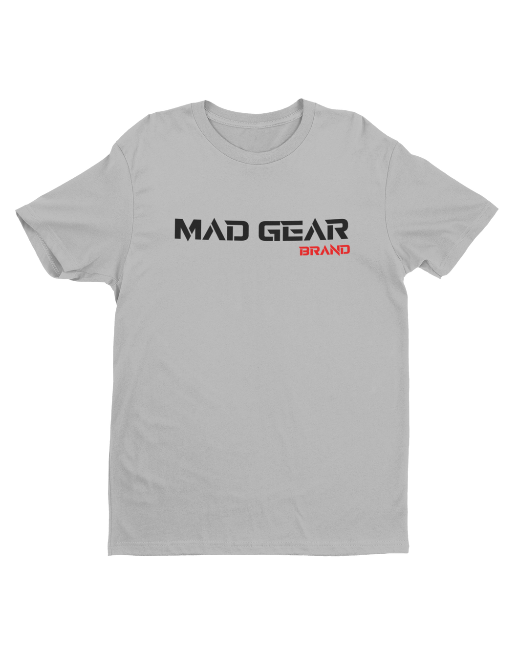 MAD GEAR T-SHIRT GREY/SIGNATURE RED - [madgearbrand]