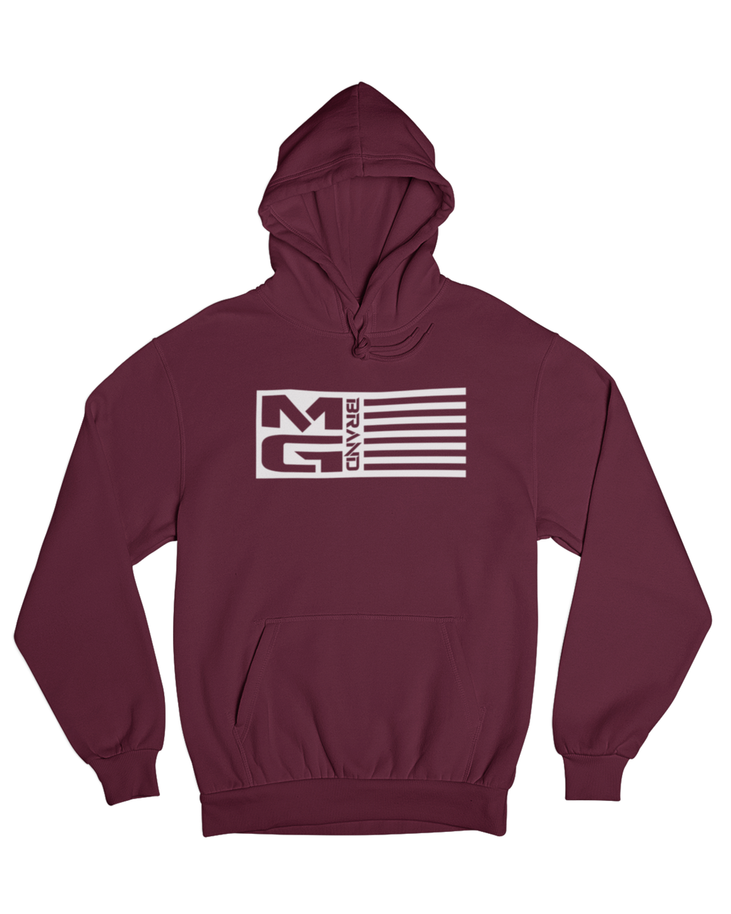 MG FLAG HOODIE MAROON - [madgearbrand]