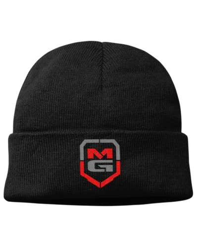 SHIELD BEANIE BLACK - [madgearbrand]