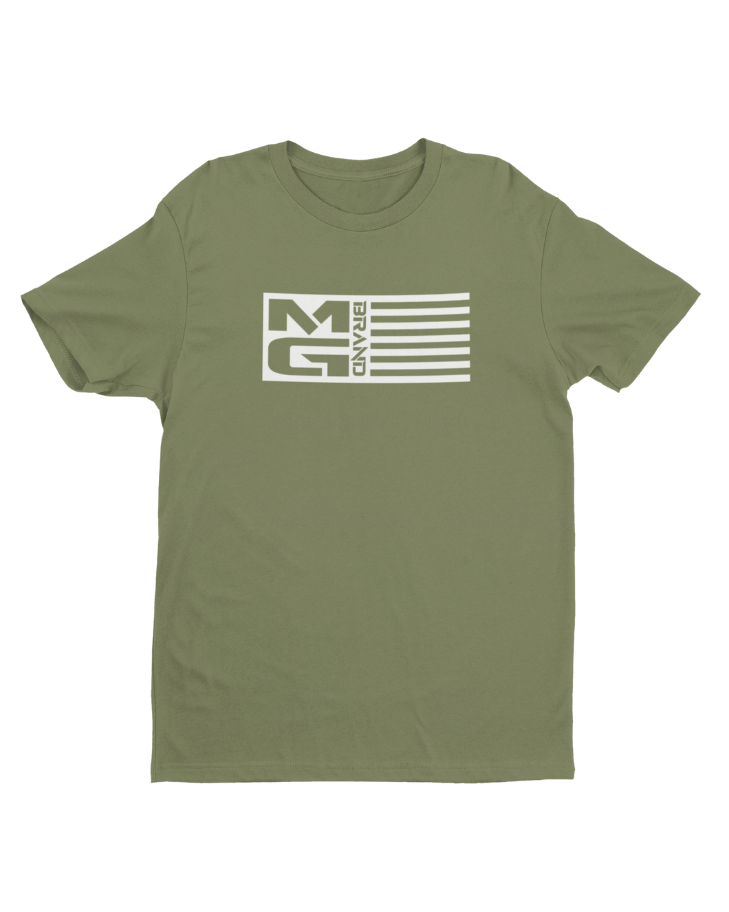 MG FLAG T-SHIRT OLIVE - [madgearbrand]