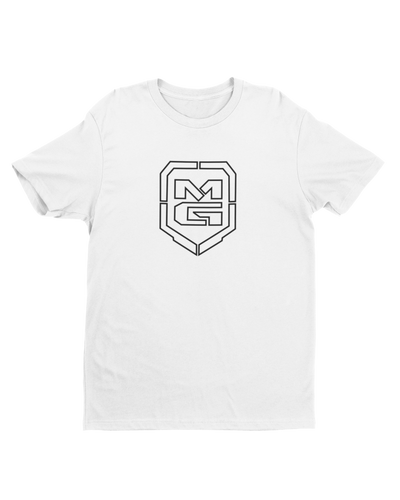 GHOST SHIELD T-SHIRT WHITE - [madgearbrand]