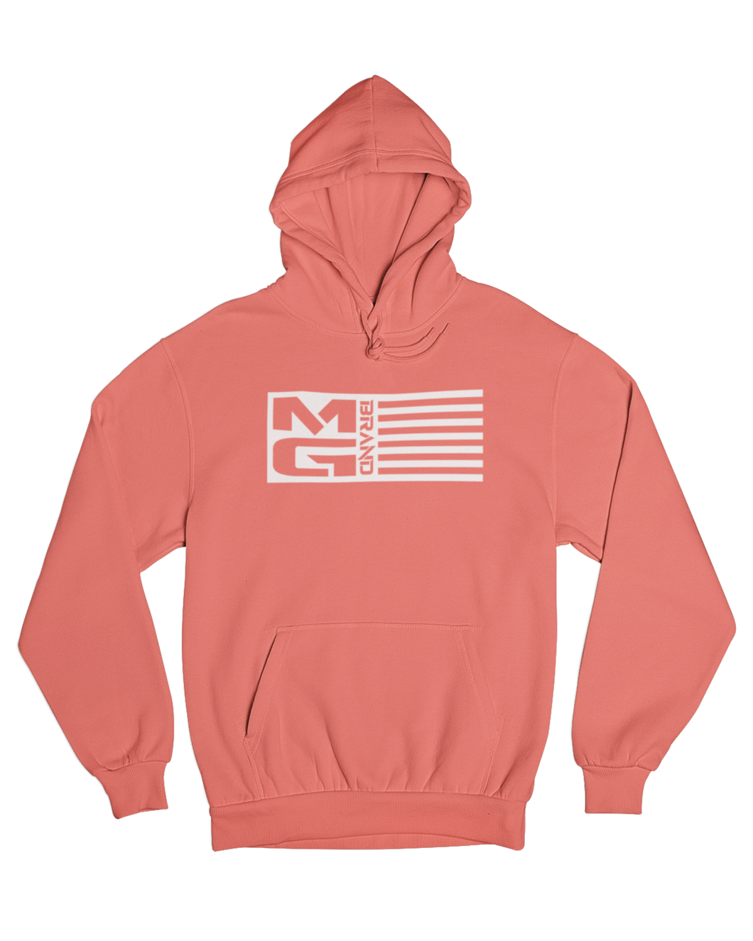 MG FLAG HOODIE CORAL - [madgearbrand]