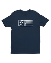 Load image into Gallery viewer, MG FLAG T-SHIRT NAVY - [madgearbrand]
