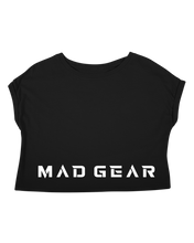 Load image into Gallery viewer, ALPHA CROP TEE BLACK/WHITE - [madgearbrand]
