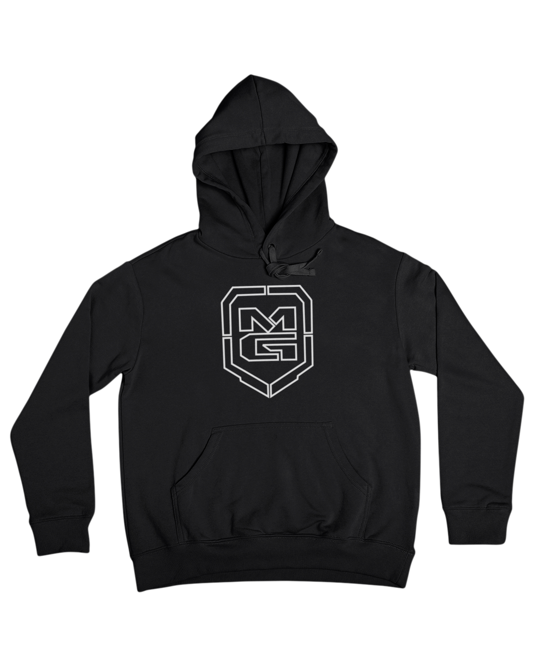 GHOST SHIELD HOODIE BLACK - [madgearbrand]