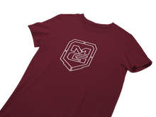 Load image into Gallery viewer, GHOST SHIELD T-SHIRT MAROON - [madgearbrand]
