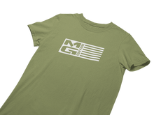 Load image into Gallery viewer, MG FLAG T-SHIRT OLIVE - [madgearbrand]
