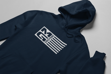 Load image into Gallery viewer, MG FLAG HOODIE NAVY - [madgearbrand]
