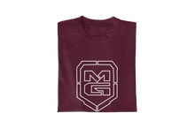 Load image into Gallery viewer, GHOST SHIELD T-SHIRT MAROON - [madgearbrand]
