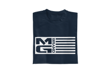 Load image into Gallery viewer, MG FLAG T-SHIRT NAVY - [madgearbrand]
