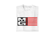 Load image into Gallery viewer, MG FLAG T-SHIRT WHITE - [madgearbrand]
